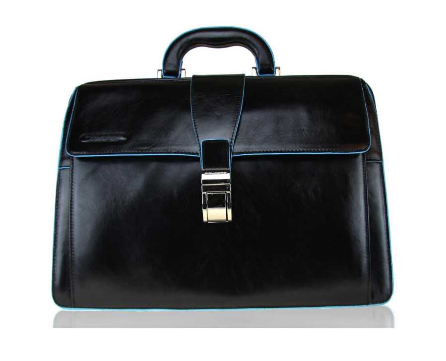 Borsa medico PIQUADRO pelle nera