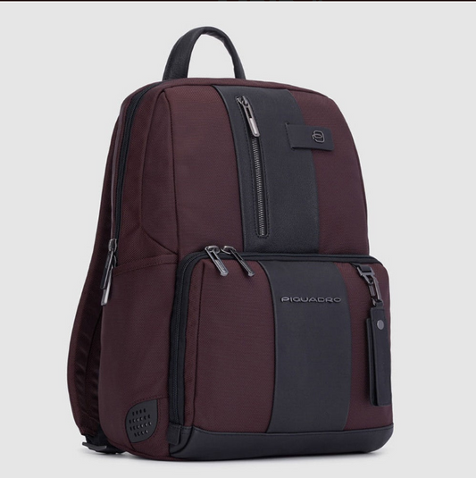 Zaino Piquadro porta pc in pelle e tessuto