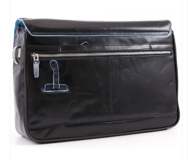 Messenger Piquadro pelle nera
