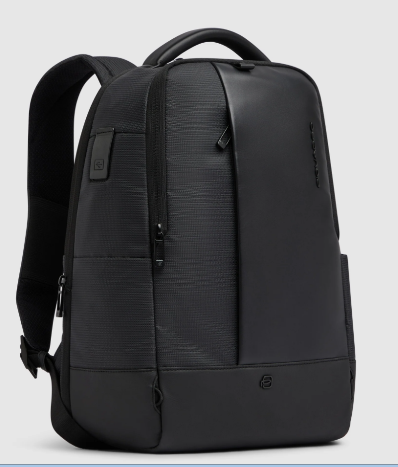 Zaino Piquadro underseat porta PC 14" in pelle e tessuto