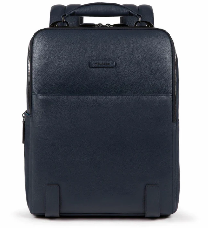 ZAINO PELLE PIQUADRO BLU