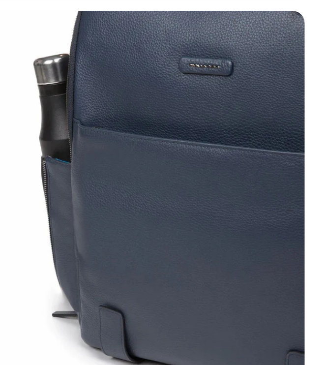 ZAINO PELLE PIQUADRO BLU