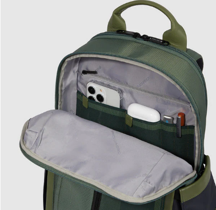 Zaino PIQUADRO con porta pc 14"VERDE
