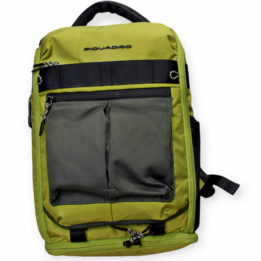 Zaino PIQUADRO UNDERSEAT tessuto  verde acido dim 40x27x12