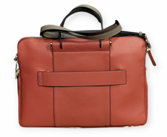 Cartella pelle ruggine PIQUADRO espandibile 2manici+tracolla dim 38x27x6-10