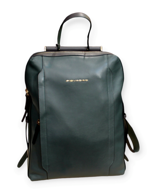 Zaino pelle PIQUADRO VERDE DIM 38X29X10