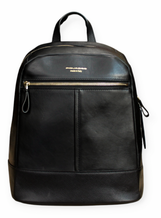 Zaino pelle Piquadro "MADE IN ITALY" NERO  dim 32x29x14