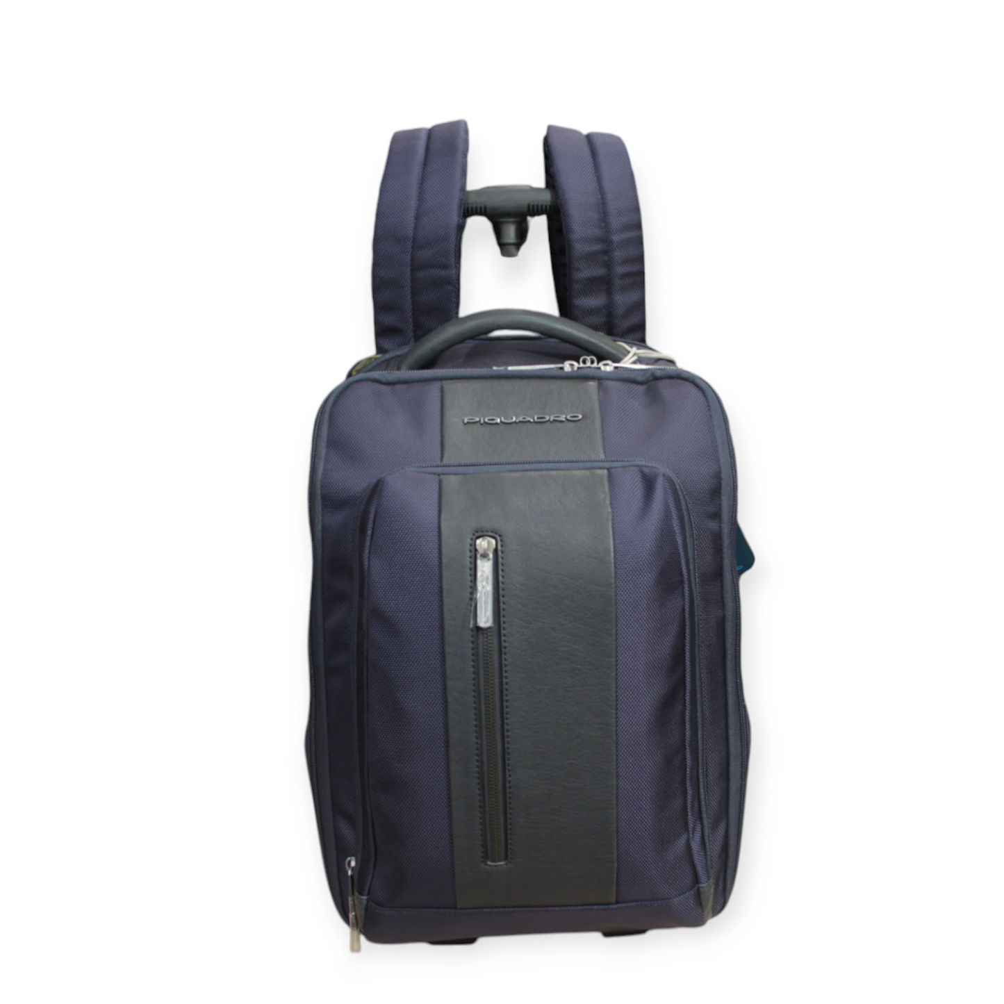 Zaino Trolley UNDERSEAT PIQUADRO tessuto e pelle blu dim 40x25x20