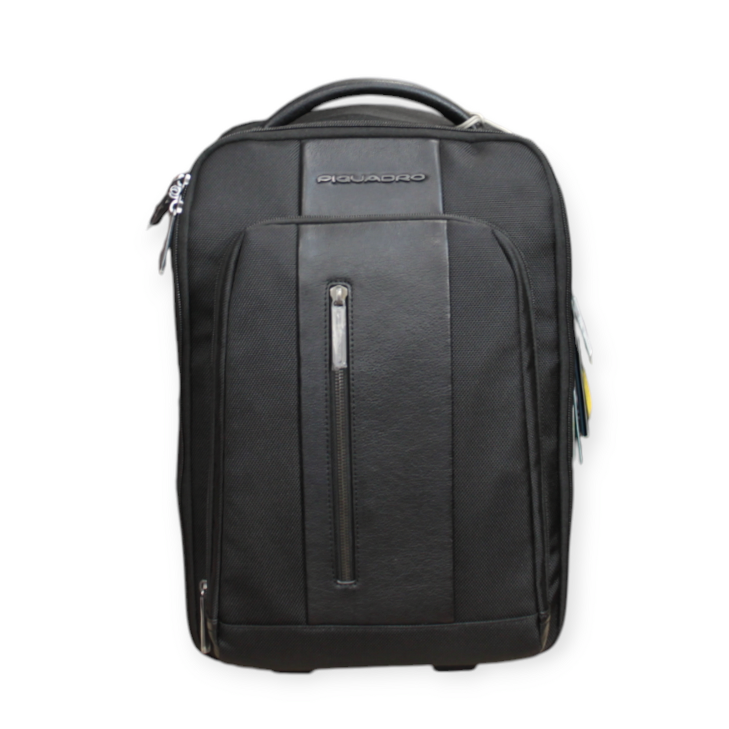 Zaino Trolley UNDERSEAT PIQUADRO tessuto e pelle nero dim 40x25x20