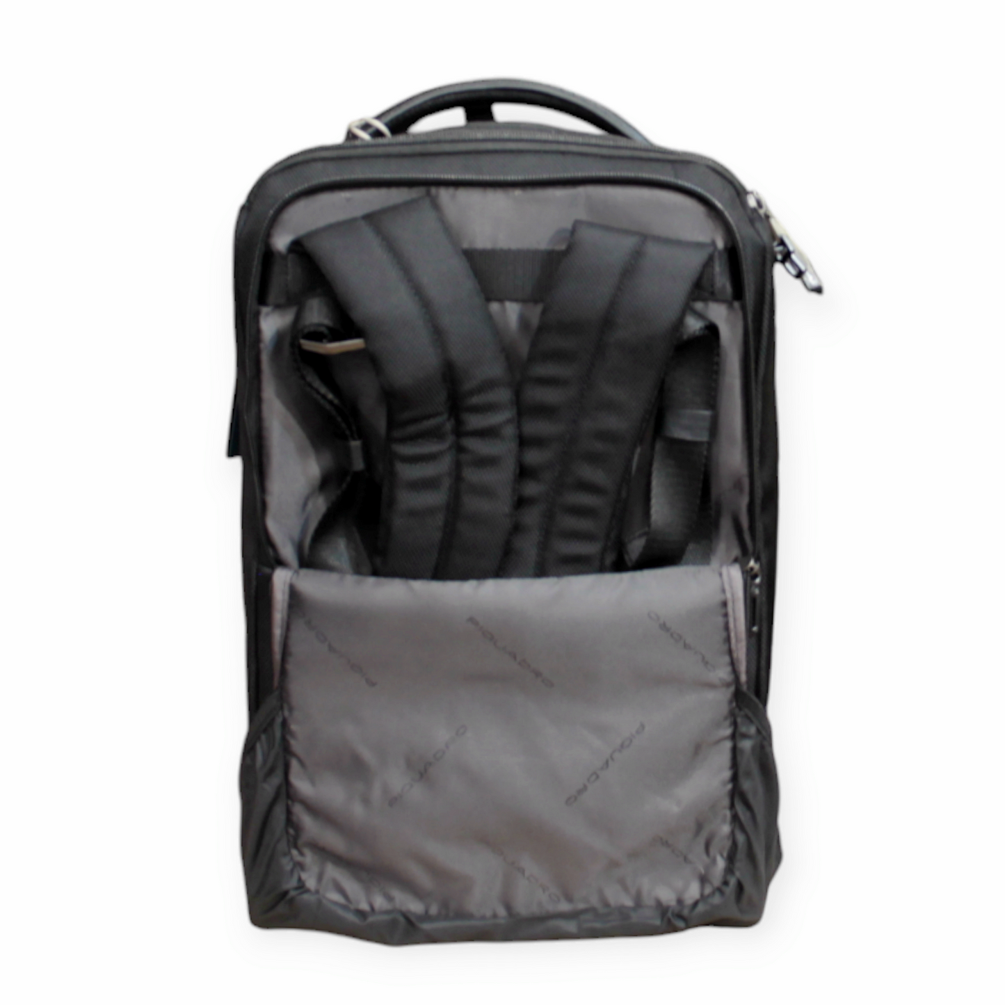 Zaino Trolley UNDERSEAT PIQUADRO tessuto e pelle nero dim 40x25x20