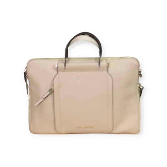Cartella pelle BEIGE PIQUADRO espandibile 2manici+tracolla portapc 14"dim 38x27x6-10