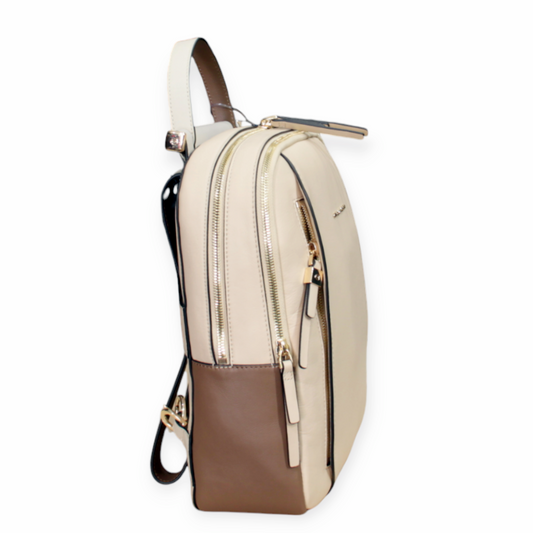 Zaino PIQUADRO  pelle beige e cuoio dim 31x25x10