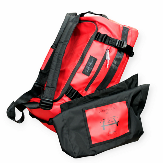 Borsoncino Zaino pieghevole EASTPAK tessuto spalmato waterproof rosso 40L dim 54x31x24