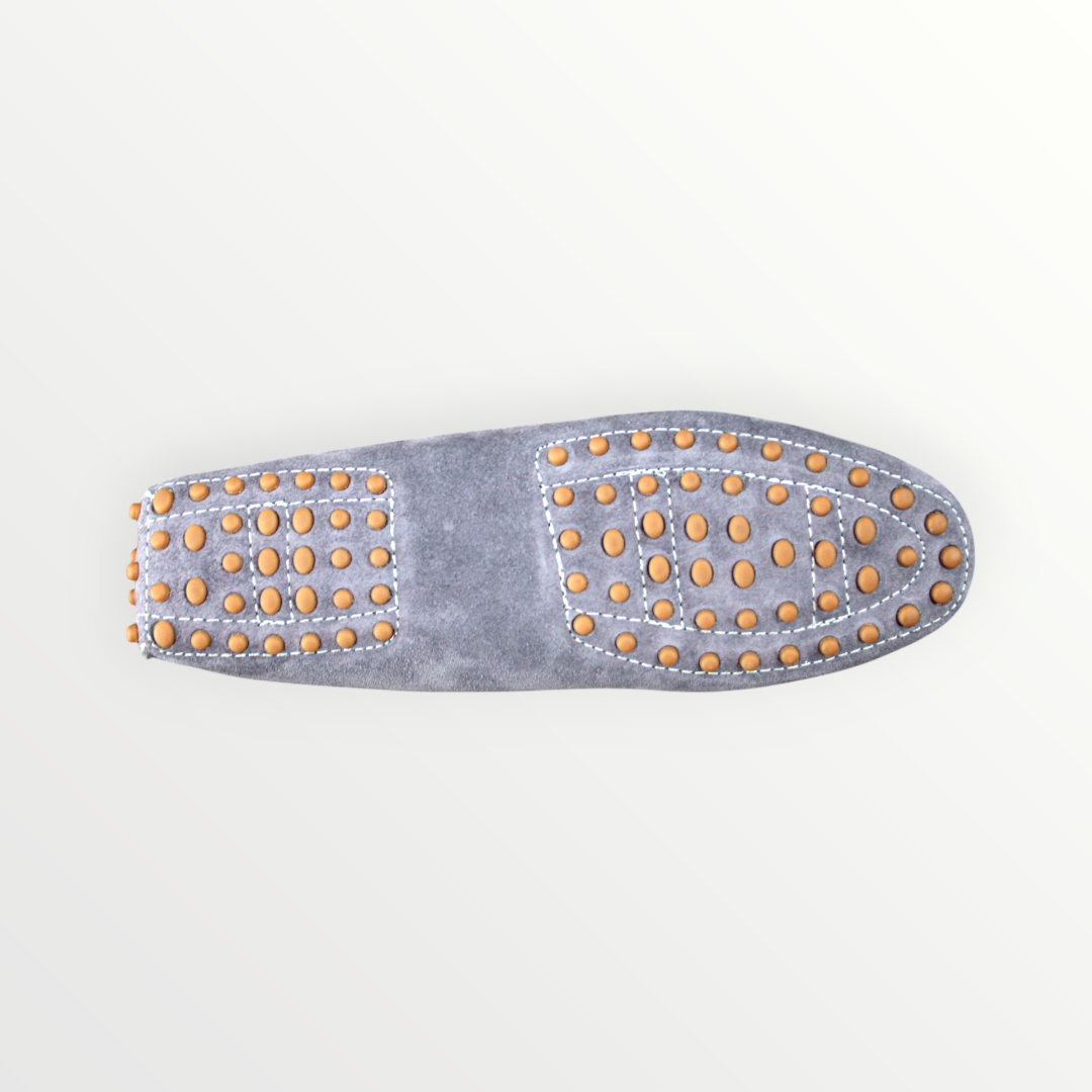 Mocassino Barbara's camoscio grey/silver