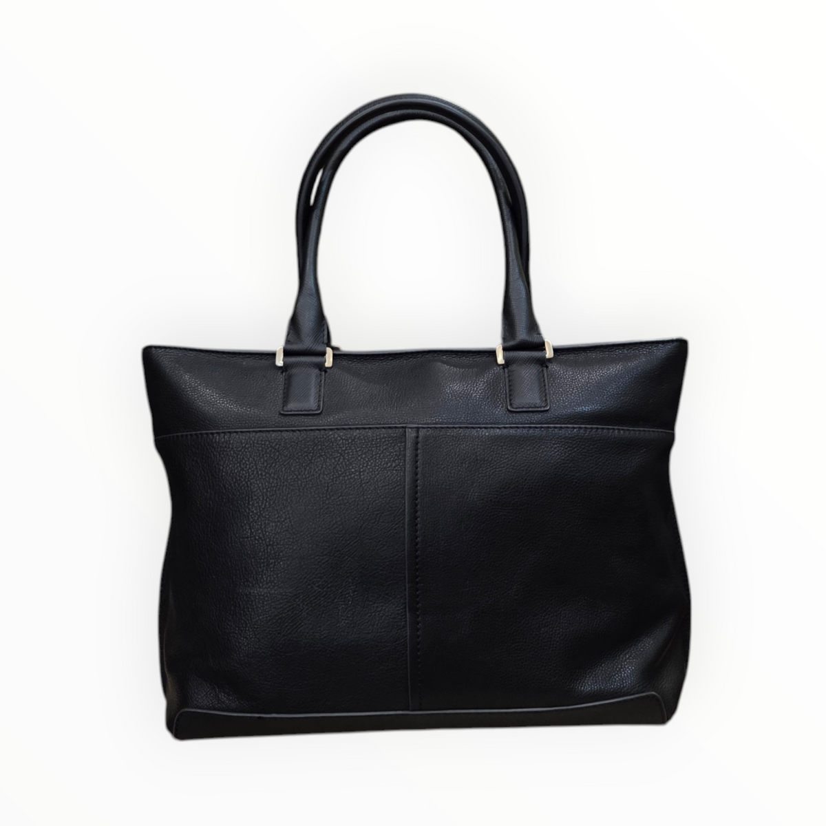 Cartella doppio manico e tracolla pelle nera linea "Made in Italy" Piquadro