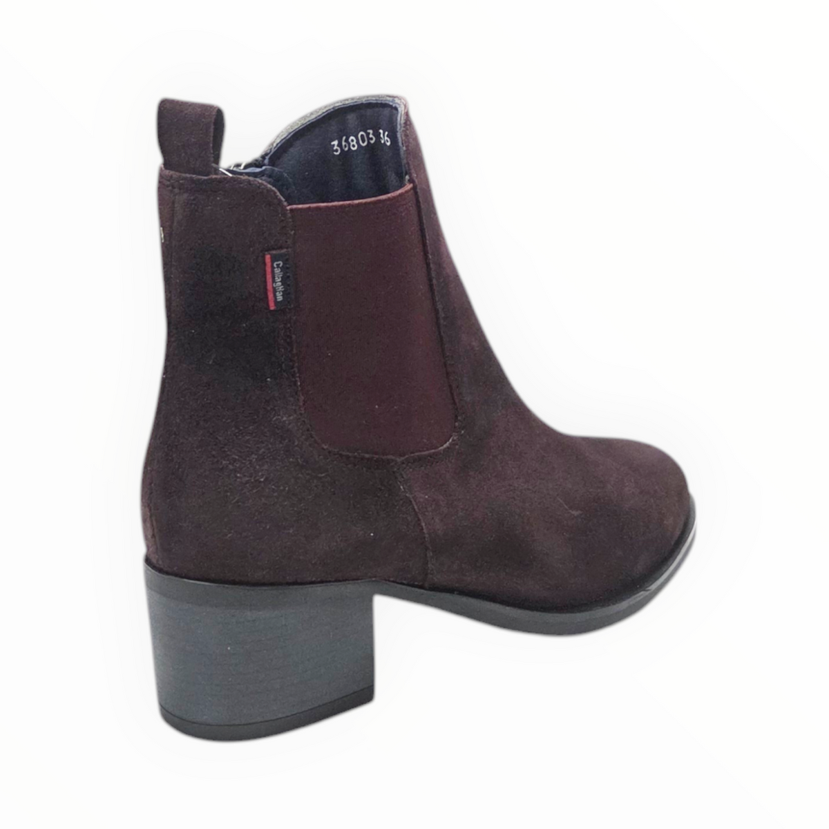 Callaghan burgundy suede ankle boots