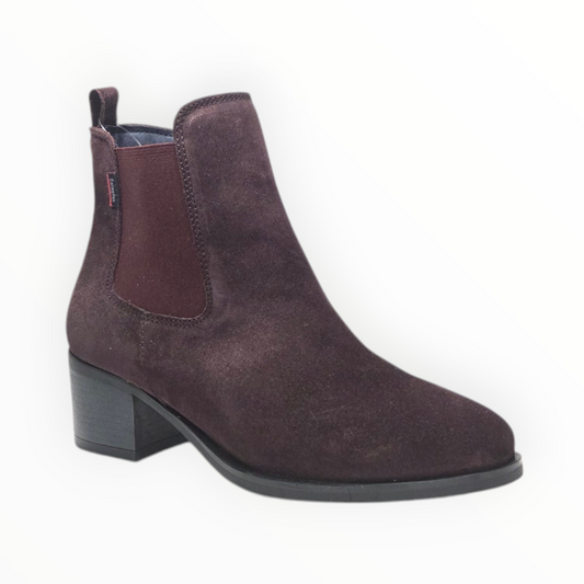 Callaghan burgundy suede ankle boots