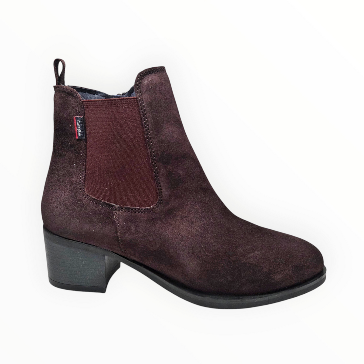 Callaghan burgundy suede ankle boots