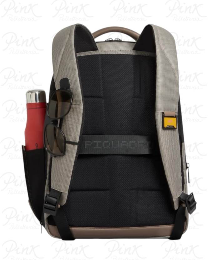 Zaino Piquadro underseat porta PC 14" in pelle e tessuto