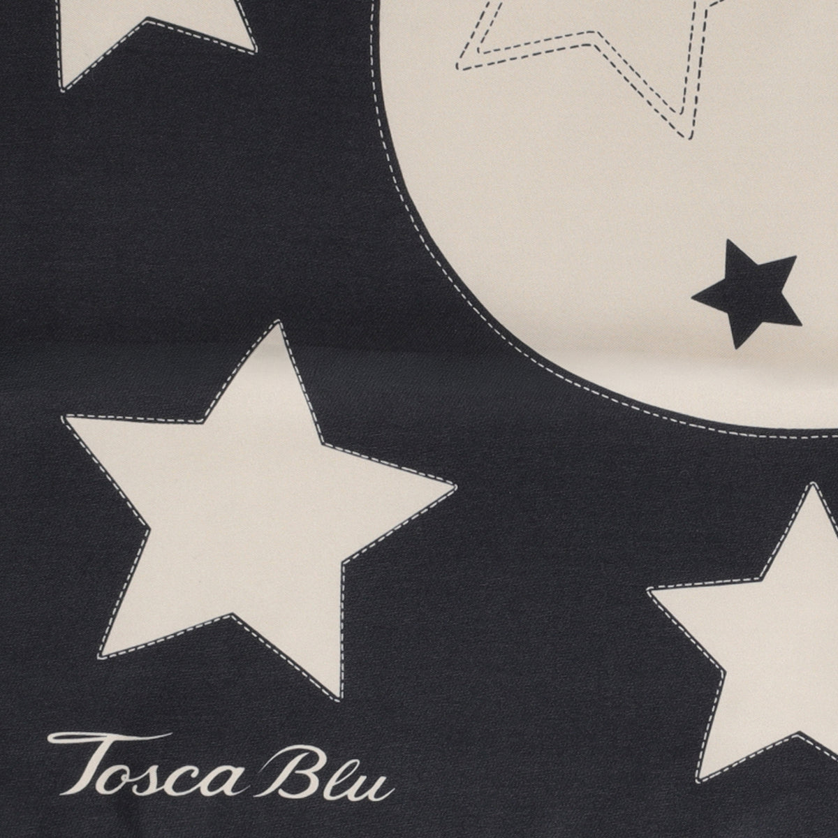 Foulard Stella in Seta Tosca Blu
