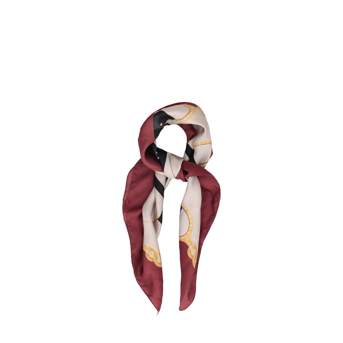 Foulard Grande Cecilia Shiny in Seta Tosca Blu