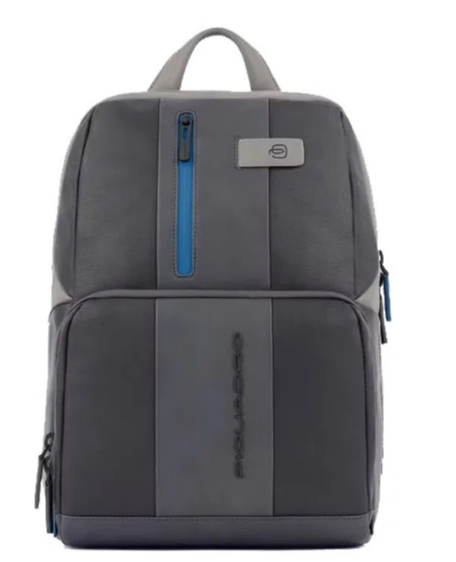 Zaino PELLE Porta Computer 14 e Tablet 9.7/10.5 URBAN PIQUADRO Nero/Grigio