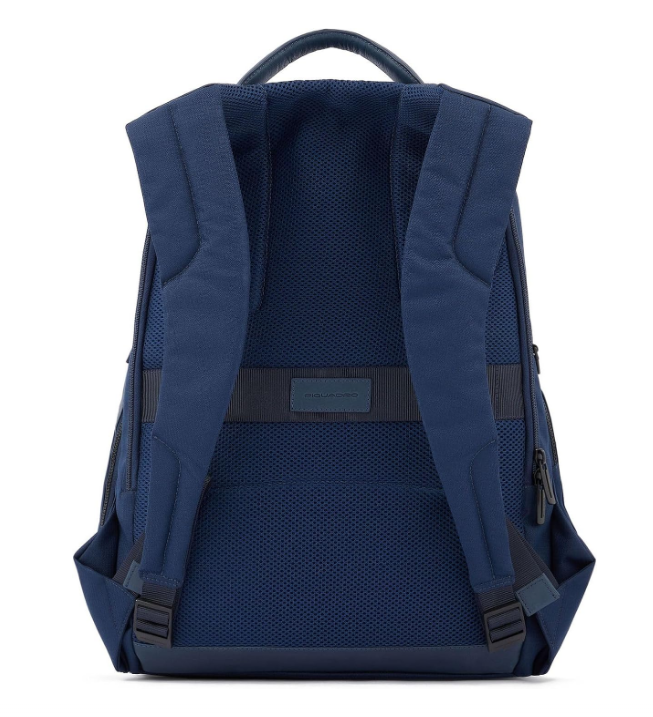 Zaino Piquadro tessuto e pelle BLU