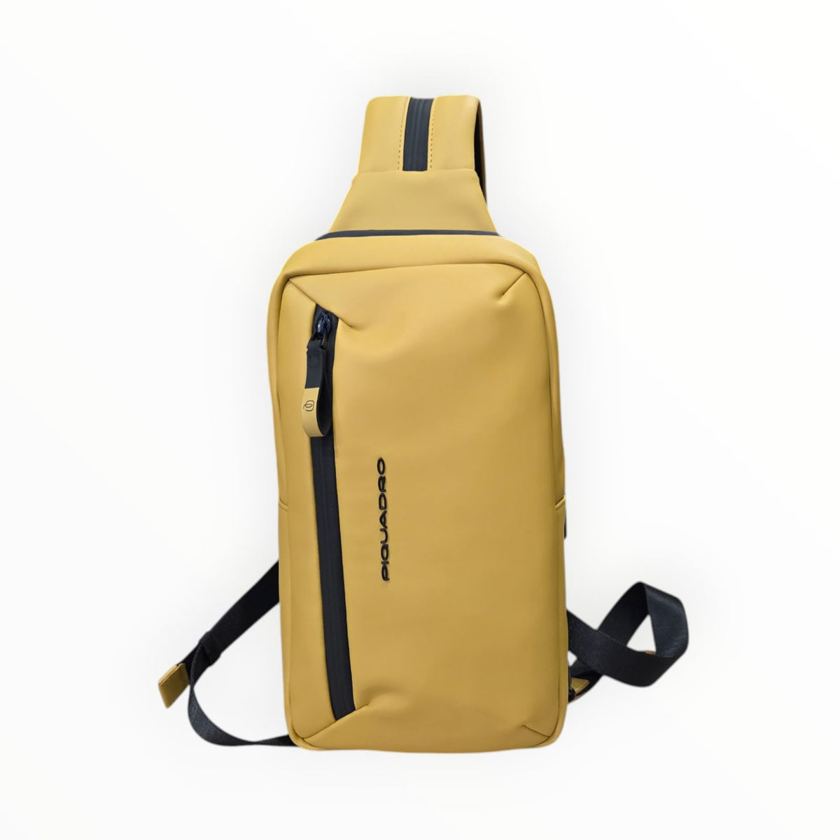 Zaino monospalla PIQUADRO porta iPad®mini in tessuto gommato GIALLO
