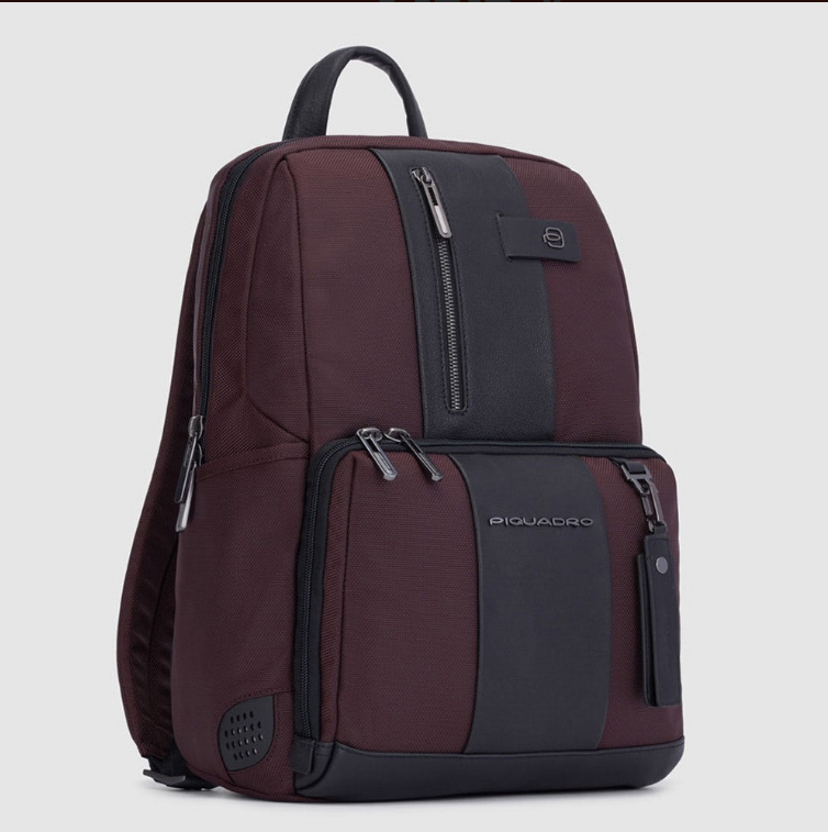 Zaino Piquadro porta pc in pelle e tessuto