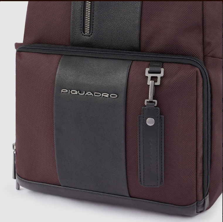 Zaino Piquadro porta pc in pelle e tessuto