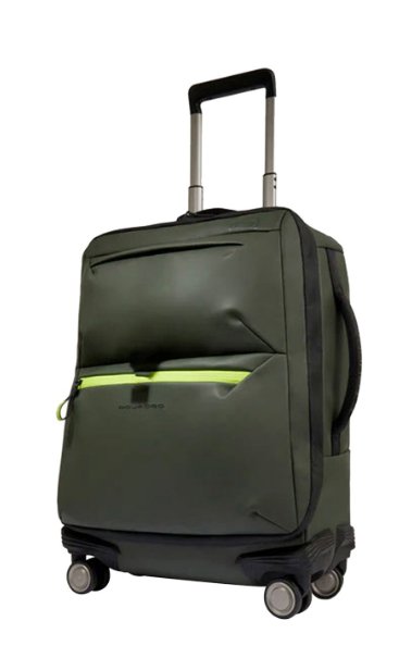 Trolley Piquadro cabina in tessuto impermeabile Corner - Verde