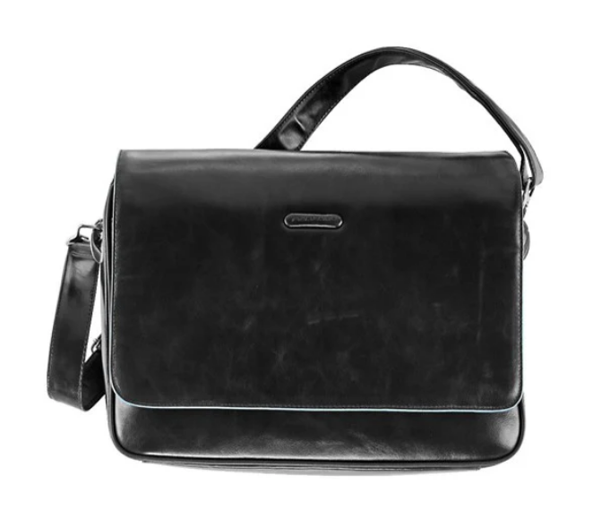Messenger Piquadro pelle nera