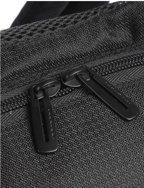 Zaino PIQUADRO TESSUTO E PELLE NERO portapc 14"